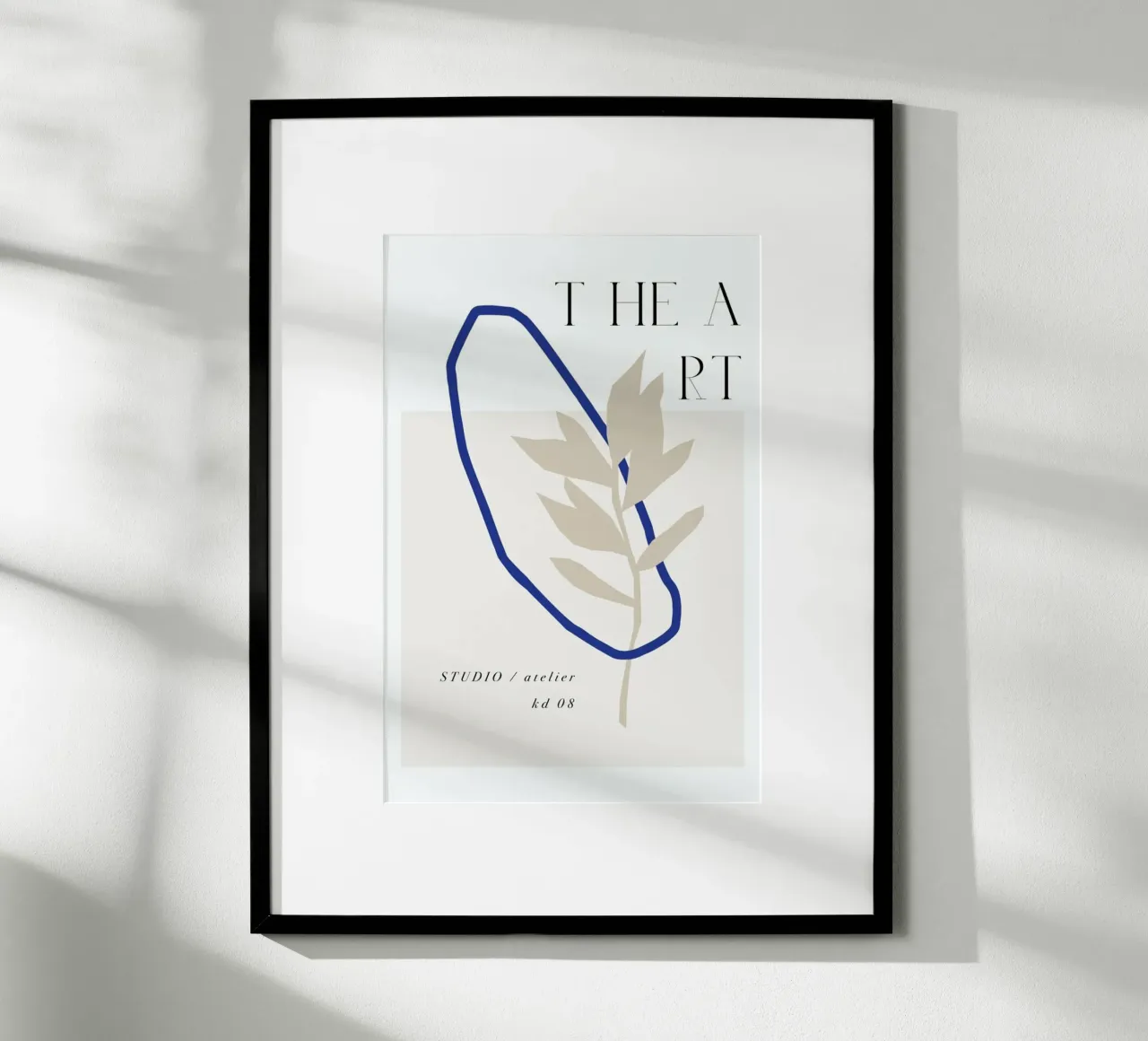 The Art No 8 poster con telaio in legno da KRUTH DESIGN