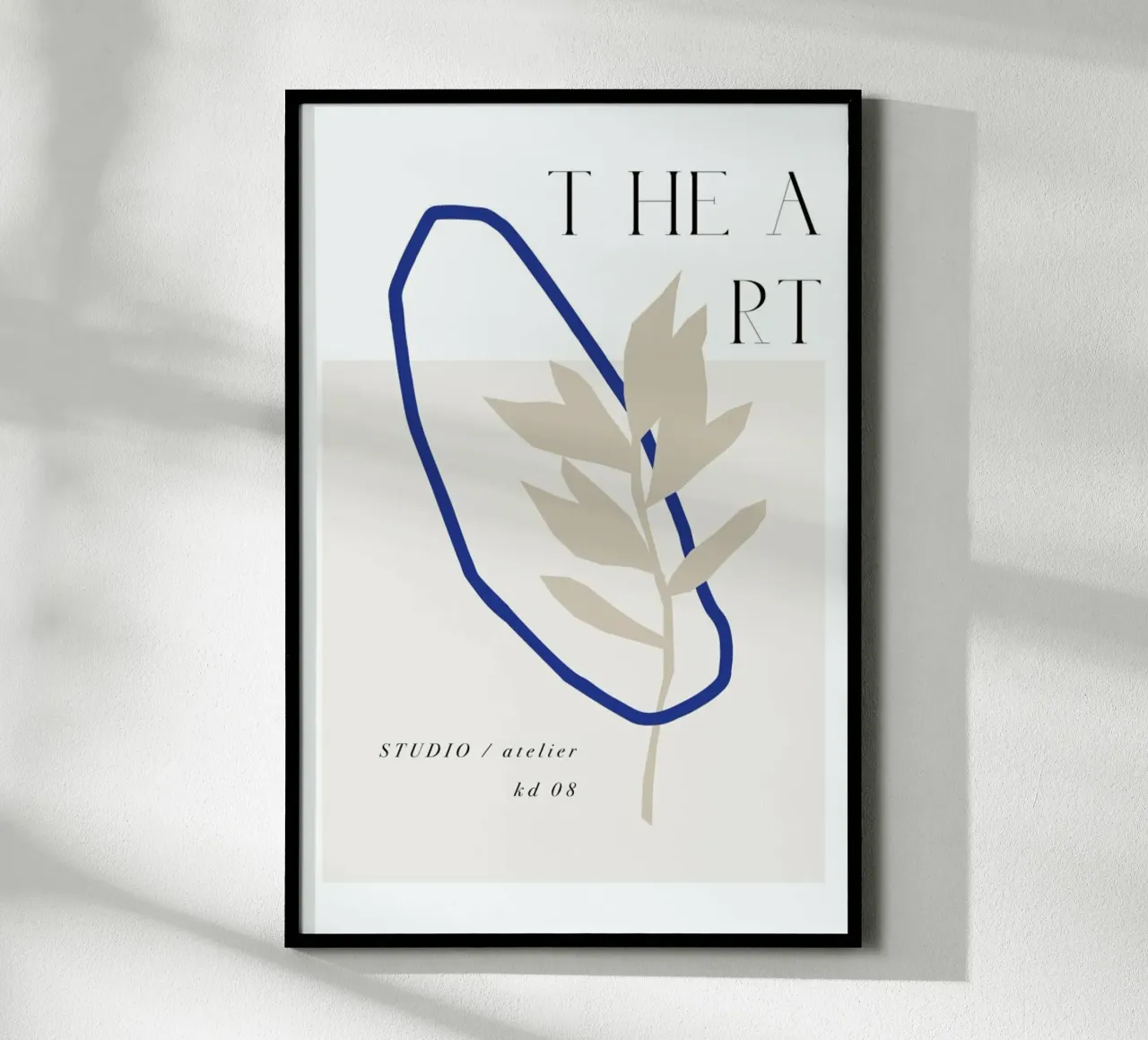 The Art No 8 poster con telaio in legno da KRUTH DESIGN