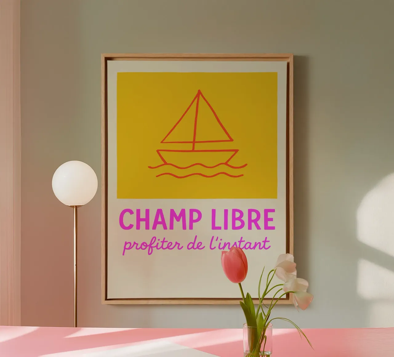 Champ Libre tela con Cornice a cassetta da treechild