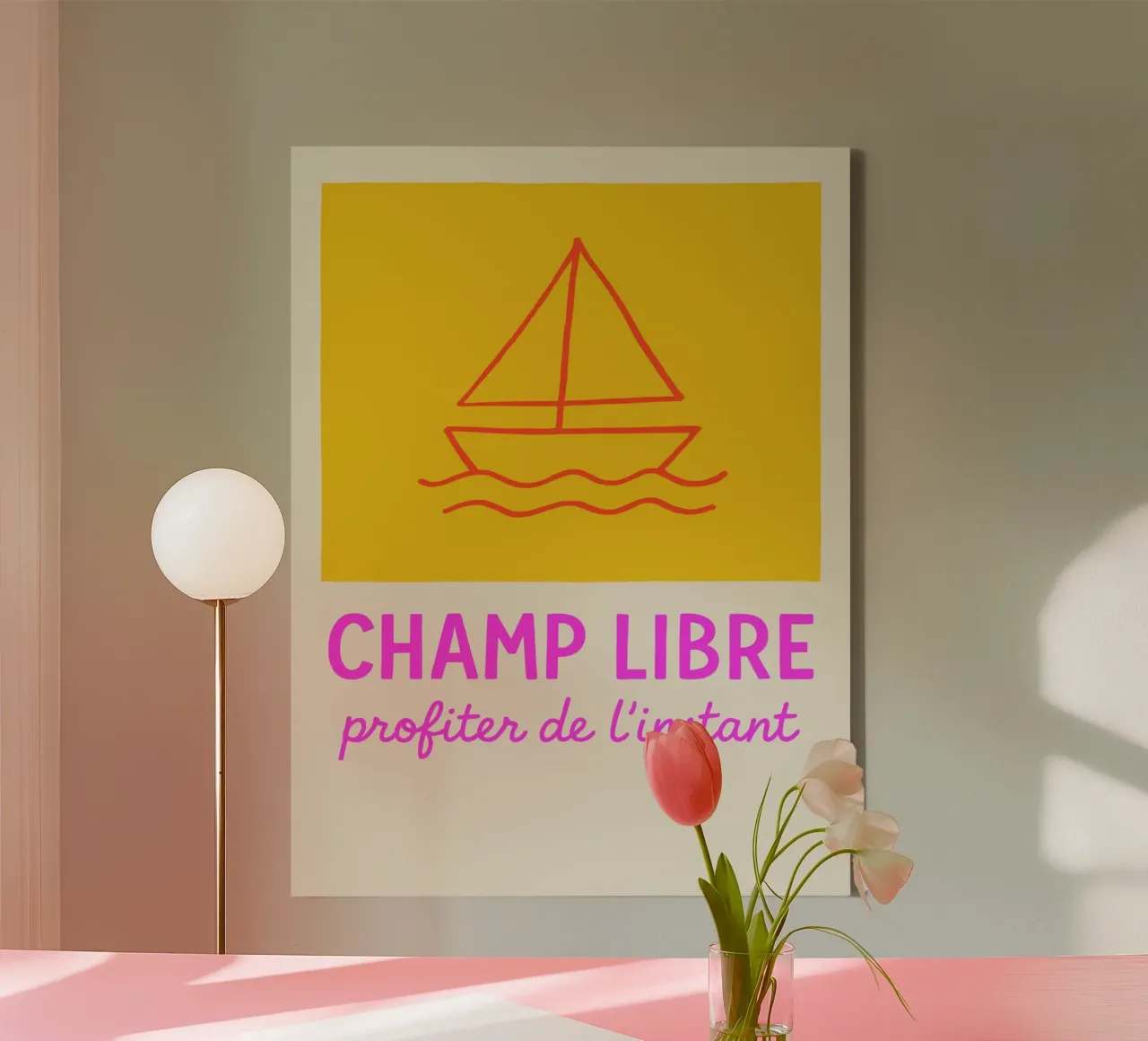 Champ Libre tela con Cornice a cassetta da treechild