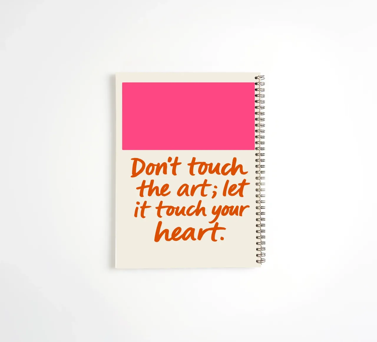 Don`t touch the art spiral notebook by treechild