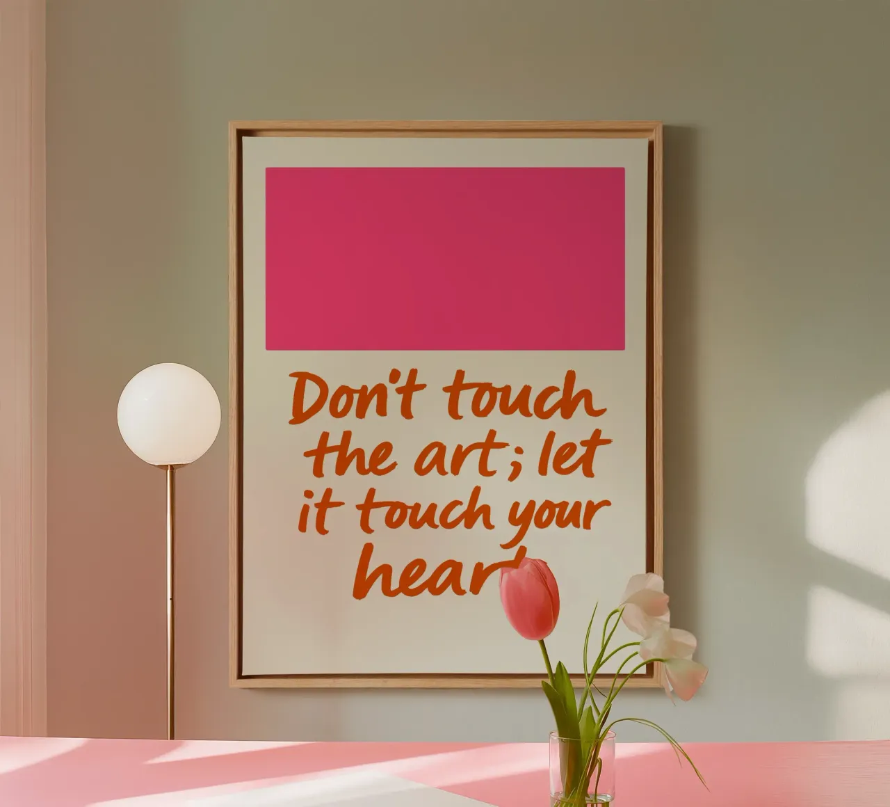 Don`t touch the art tela da treechild