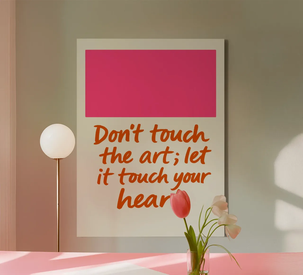 Don`t touch the art tela da treechild