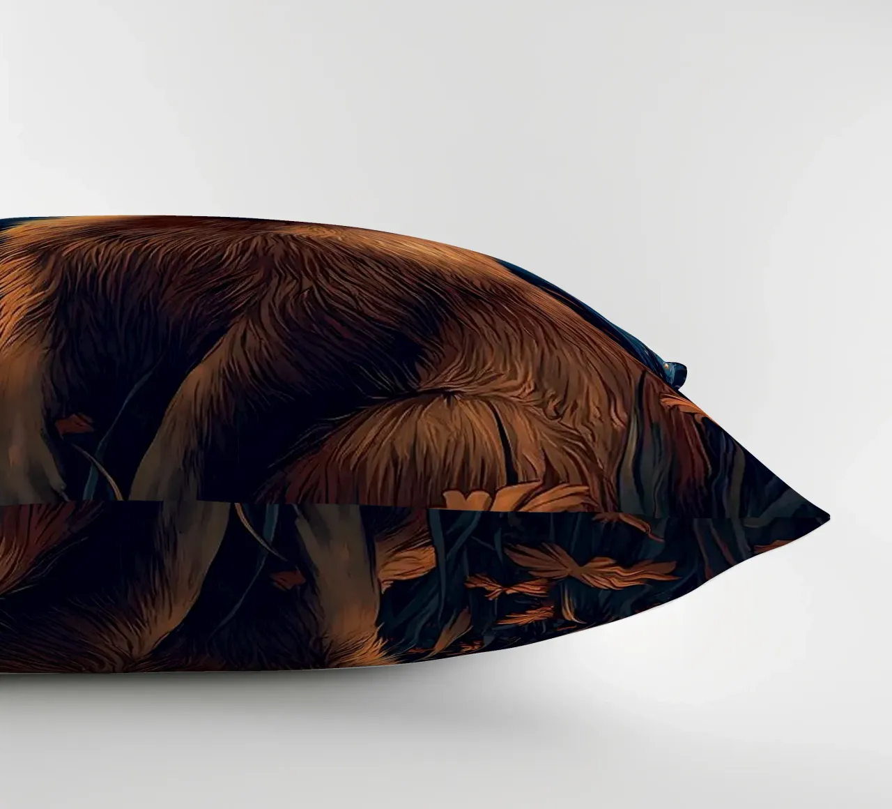 capybara starry sky flowers decorative cushion by Kirsten C Nolan