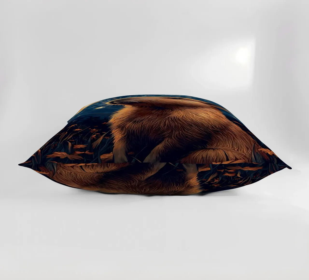 capybara starry sky flowers decorative cushion by Kirsten C Nolan