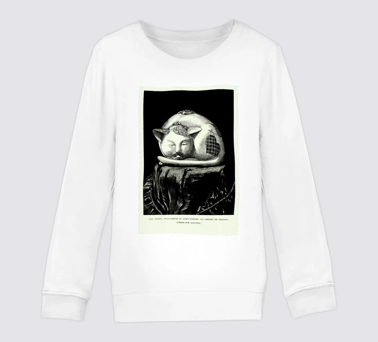 Chat Endormi felpa bambino da Vintage by JUNIQE