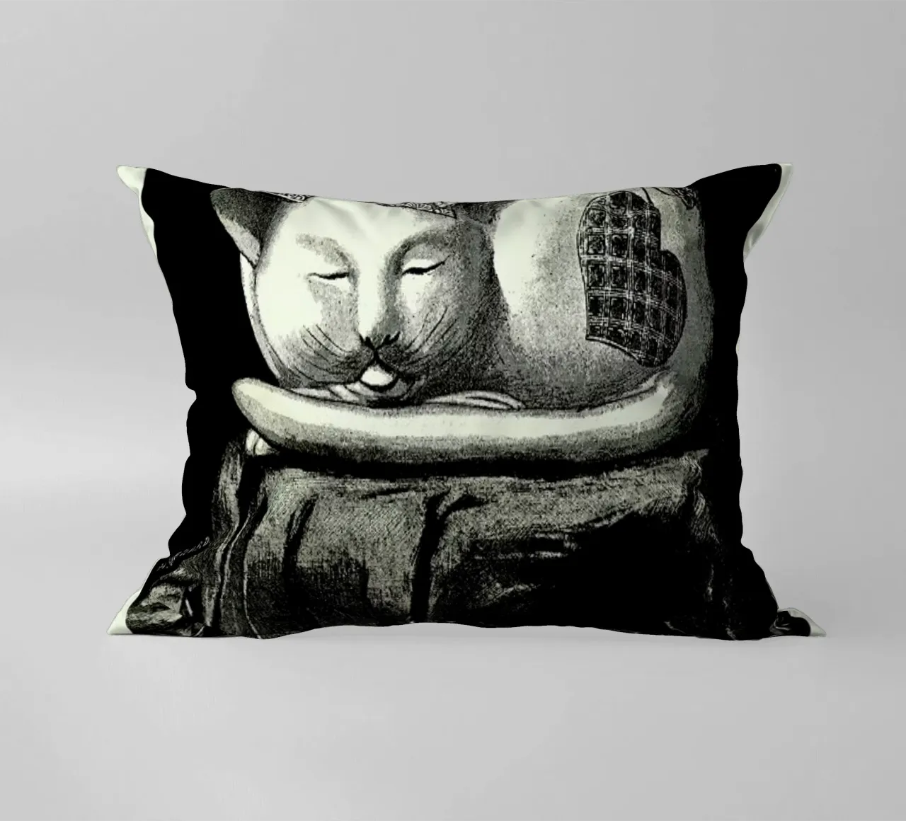 Chat Endormi cuscino da Vintage by JUNIQE