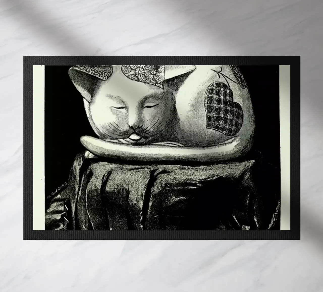 Chat Endormi zerbino da Vintage by JUNIQE