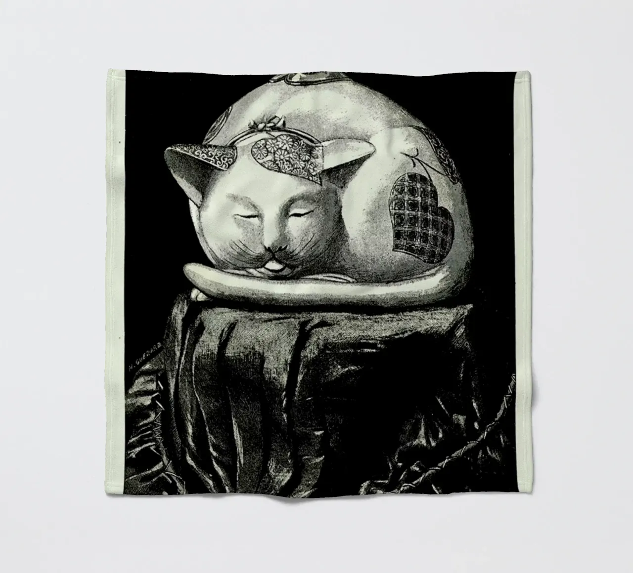 Chat Endormi coperta in pile da Vintage by JUNIQE