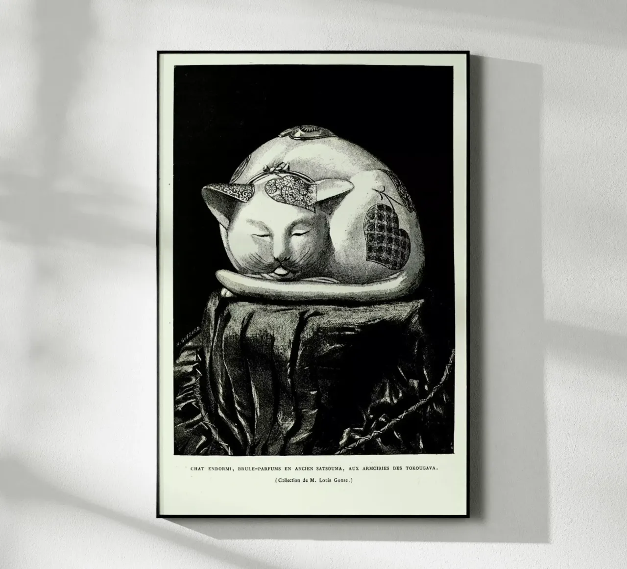 Chat Endormi plexiglass da Vintage by JUNIQE