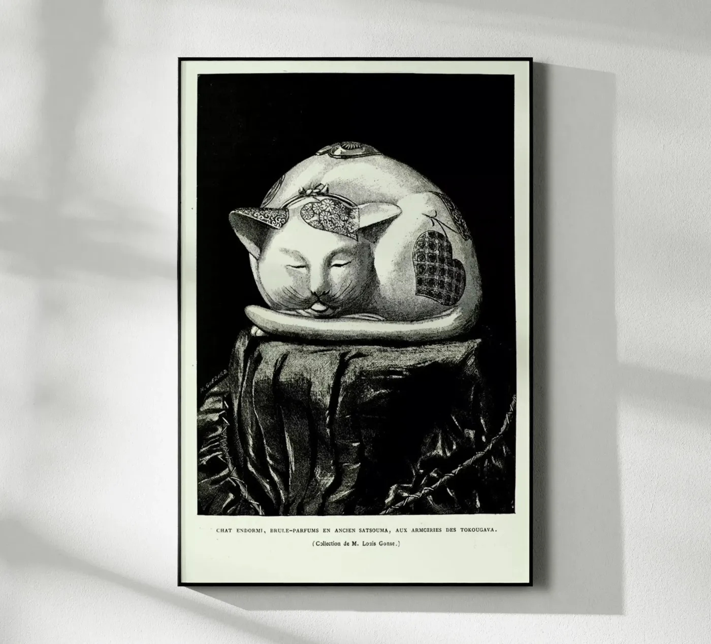 Chat Endormi plexiglas de Vintage by JUNIQE