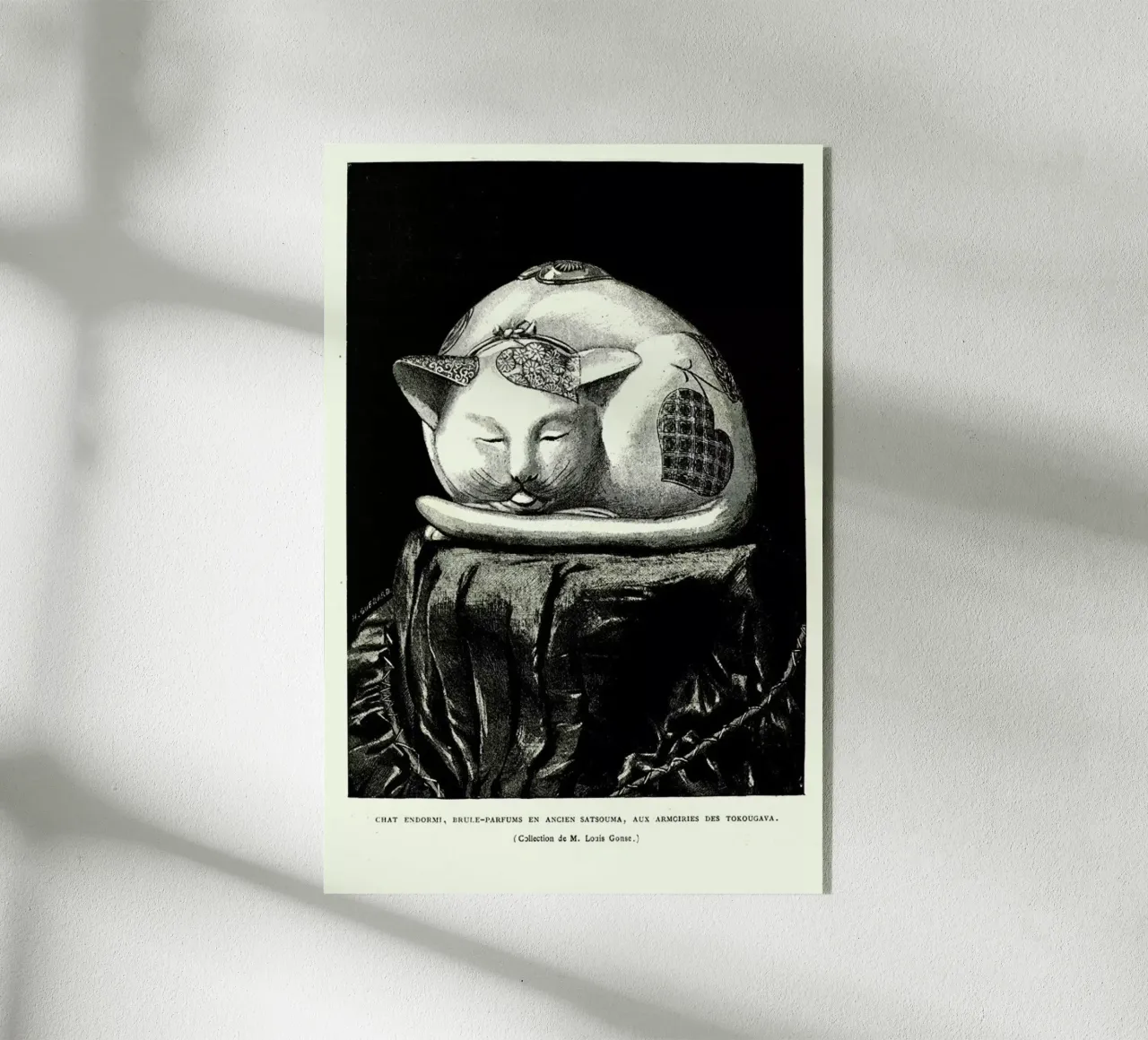 Chat Endormi plexiglass da Vintage by JUNIQE