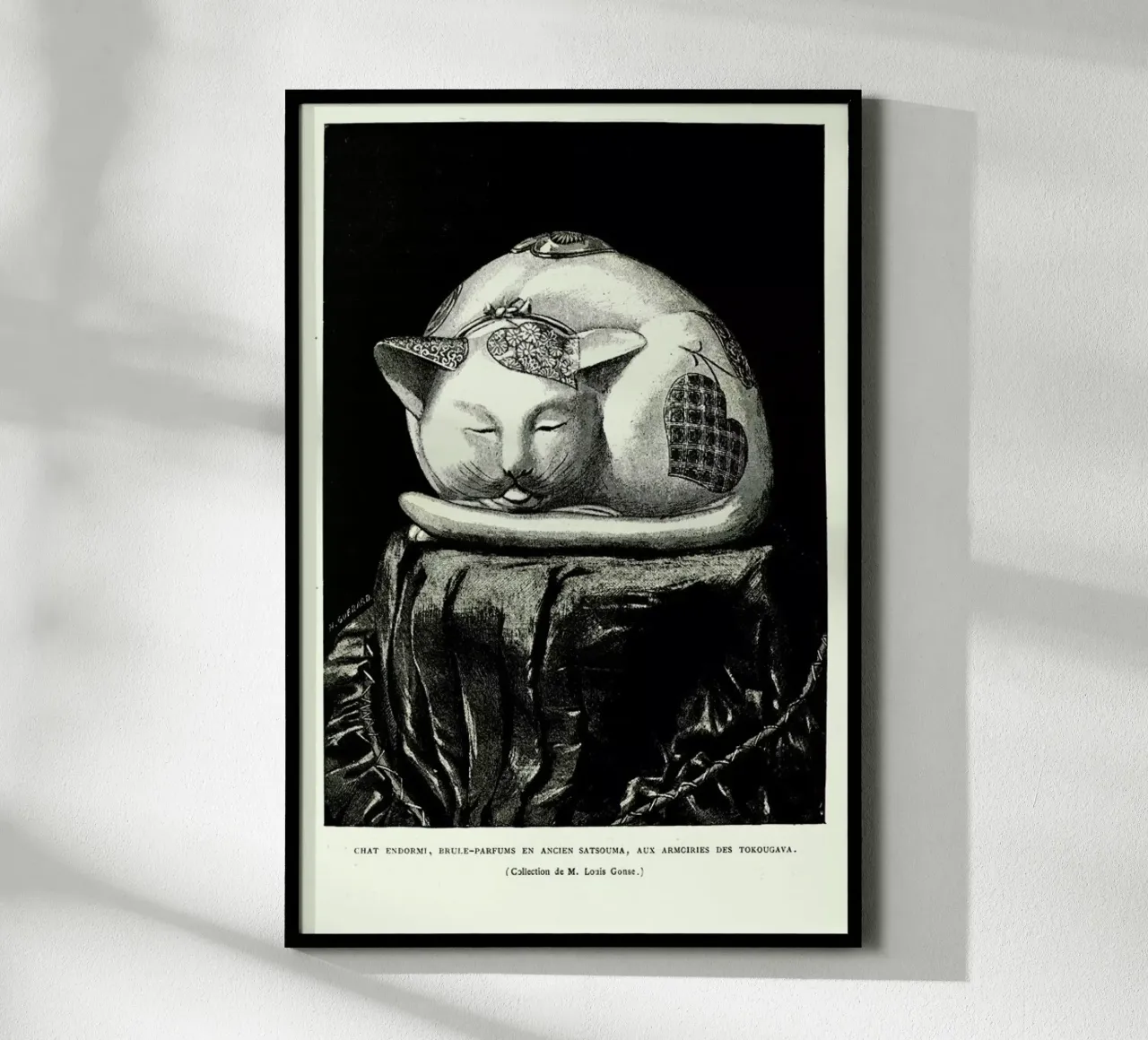 Chat Endormi poster da Vintage by JUNIQE