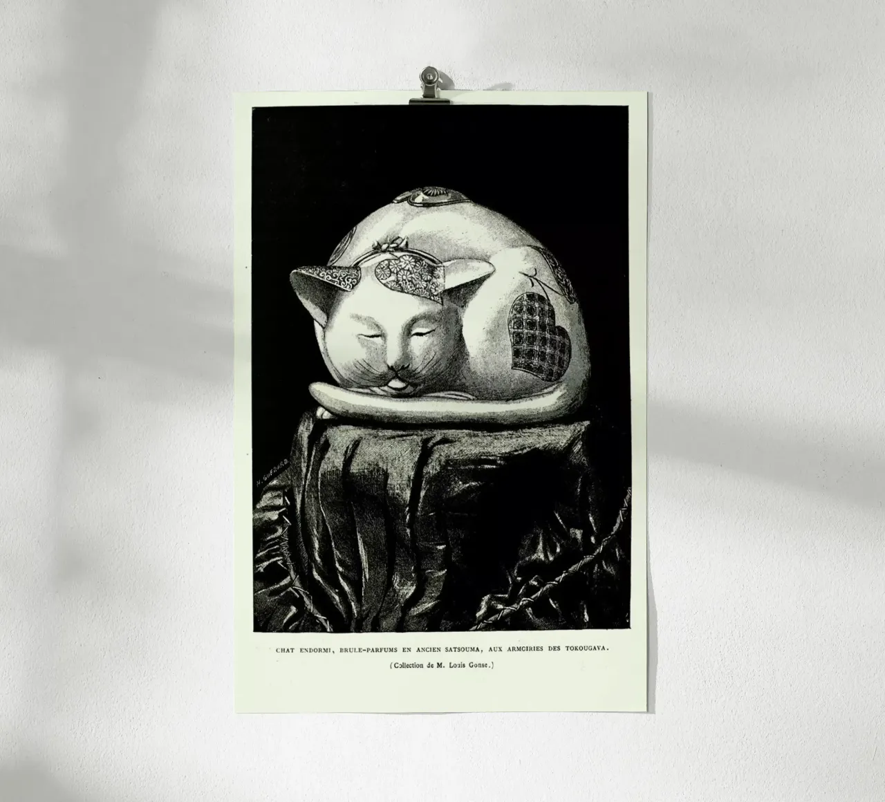 Chat Endormi poster da Vintage by JUNIQE