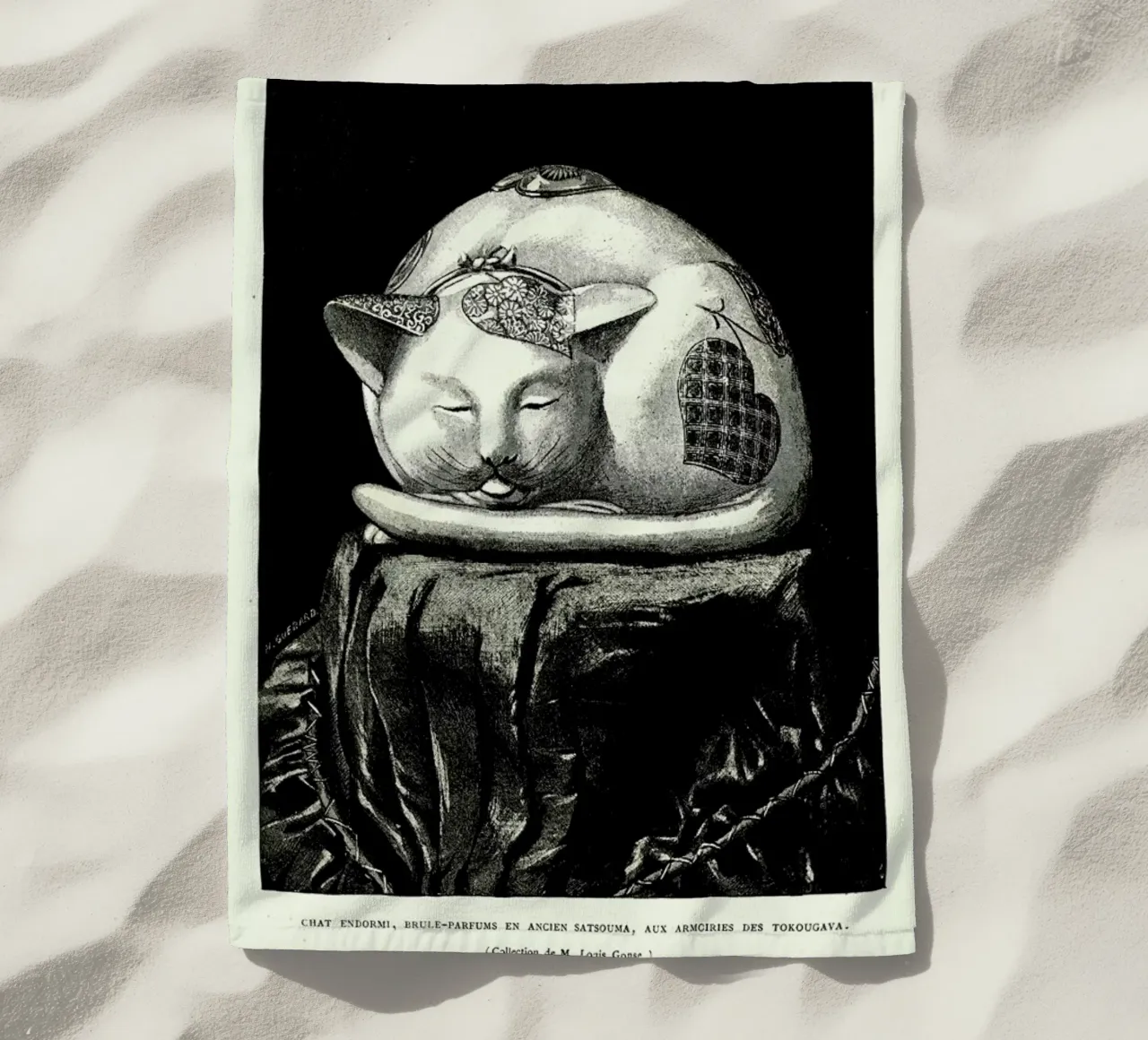 Chat Endormi telo mare da Vintage by JUNIQE