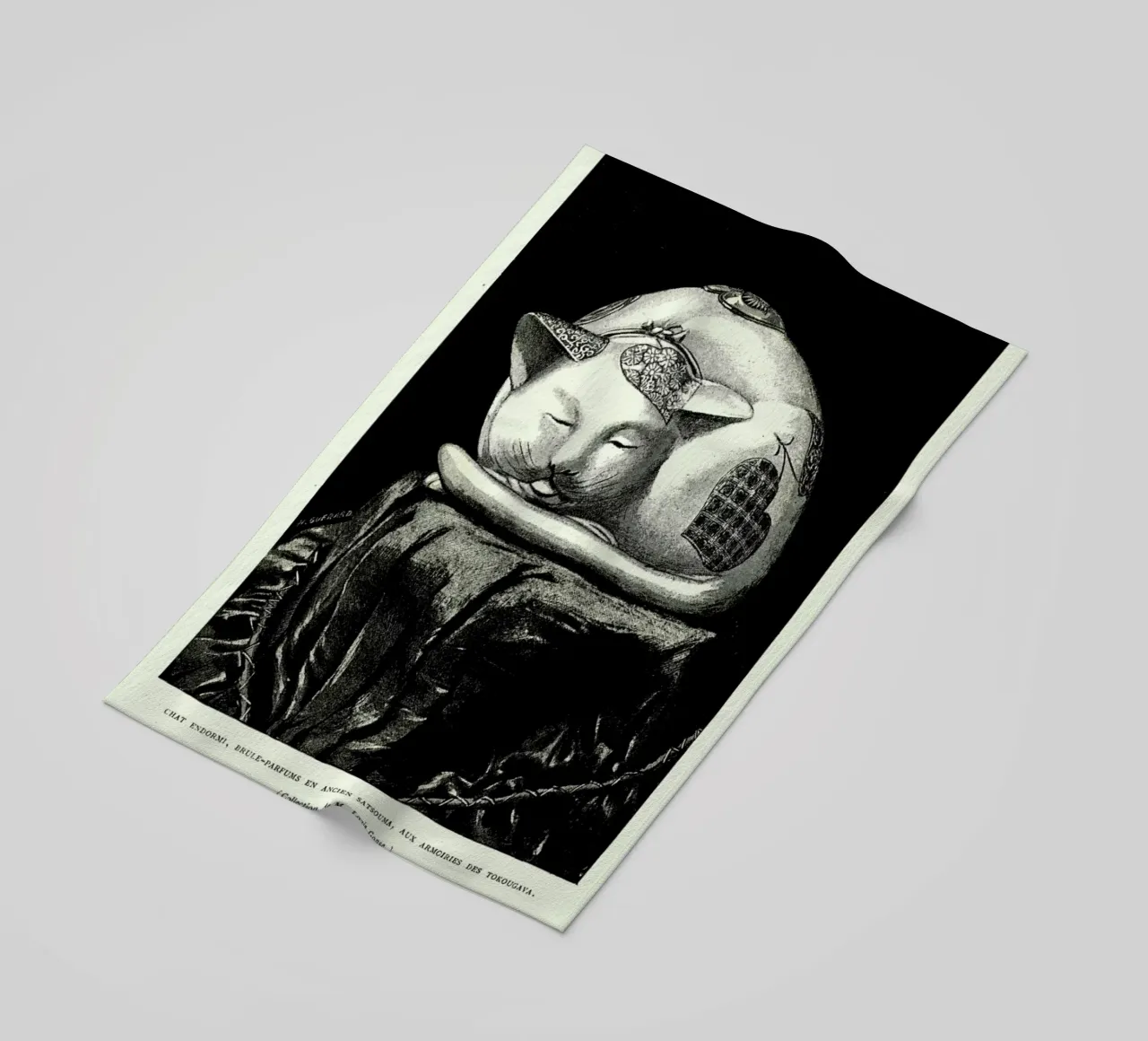 Chat Endormi telo mare da Vintage by JUNIQE