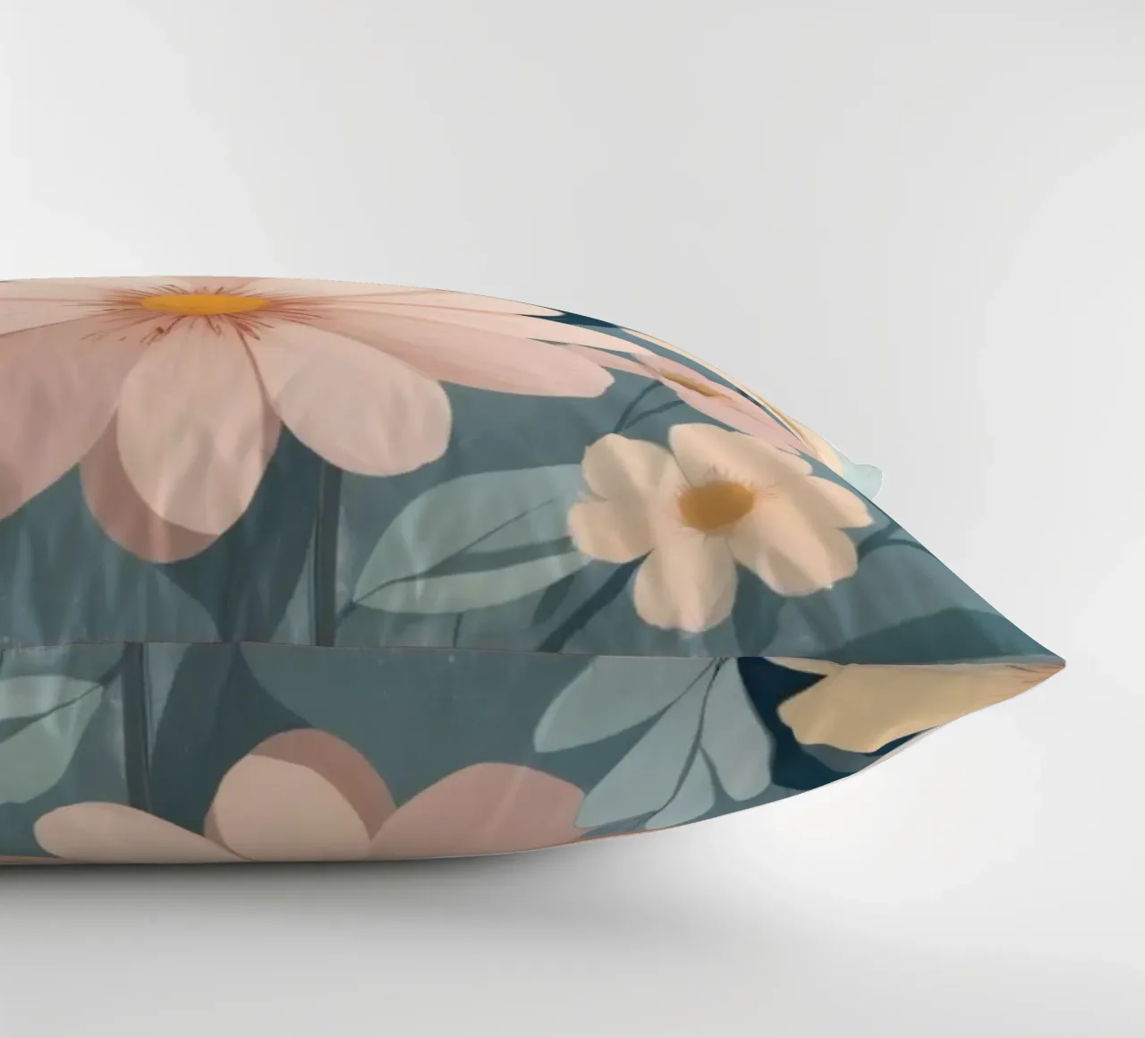 Illustrazione floreale colorata con vari fiori cuscino da DesignDoodle