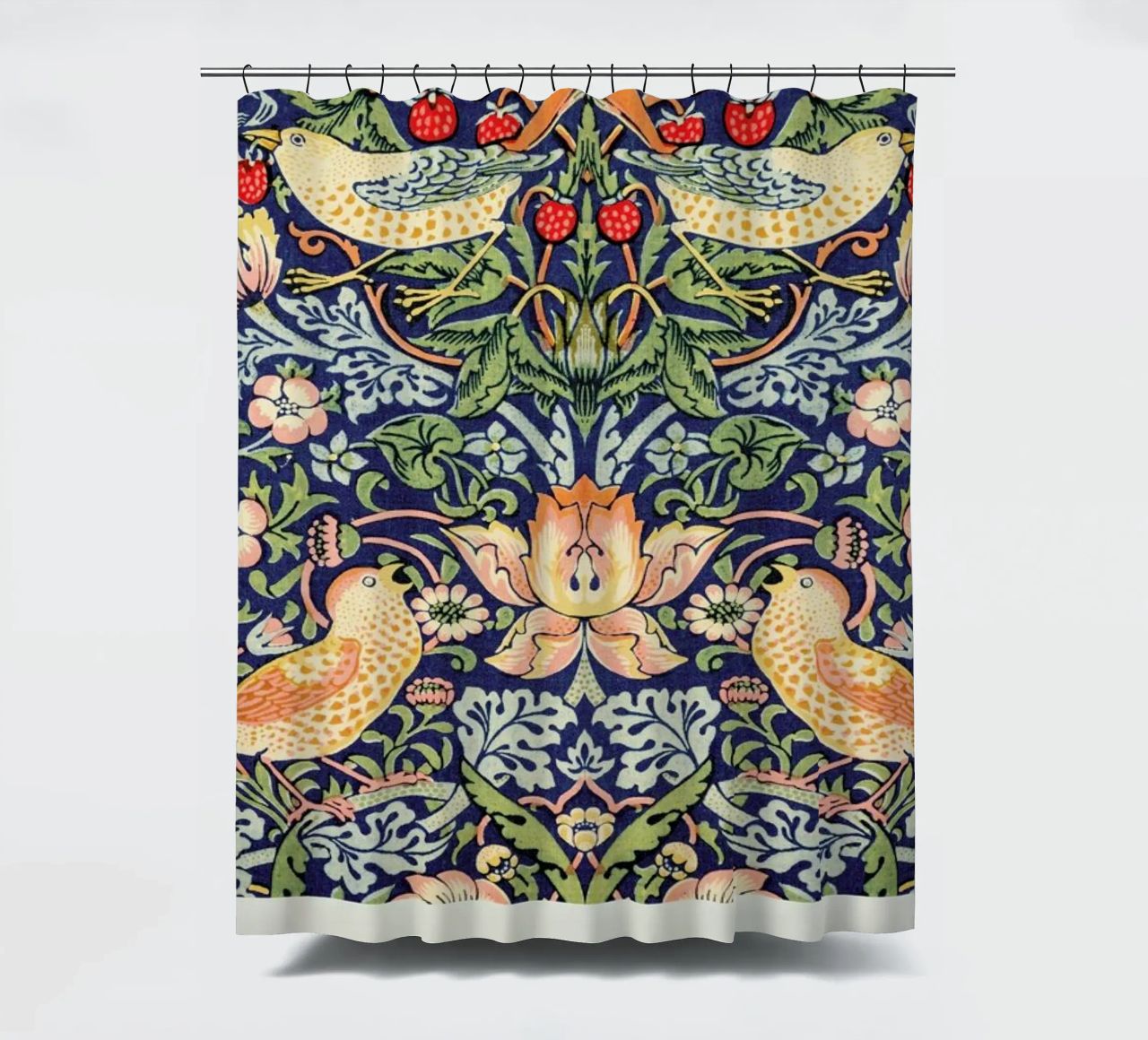 William Morris - The Strawberry Thieves rideau de douche de Vintage by JUNIQE