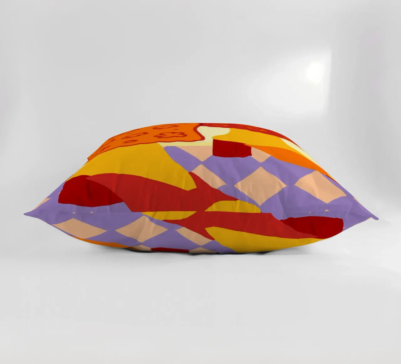 Dancing Across Checkered Dreams decorative cushion by Kintsugi99