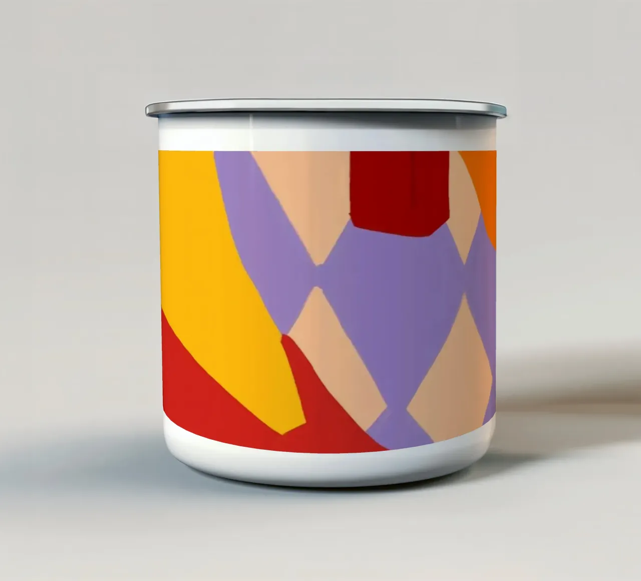 Danzare attraverso i sogni a scacchi tazza in smalto da Kintsugi99