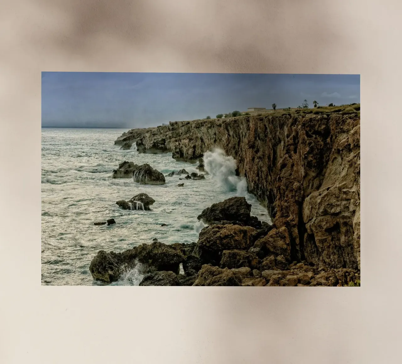 Magical Malta Stormy Cliffs pellicola backlit da Curious Collections by Marielle Leenders