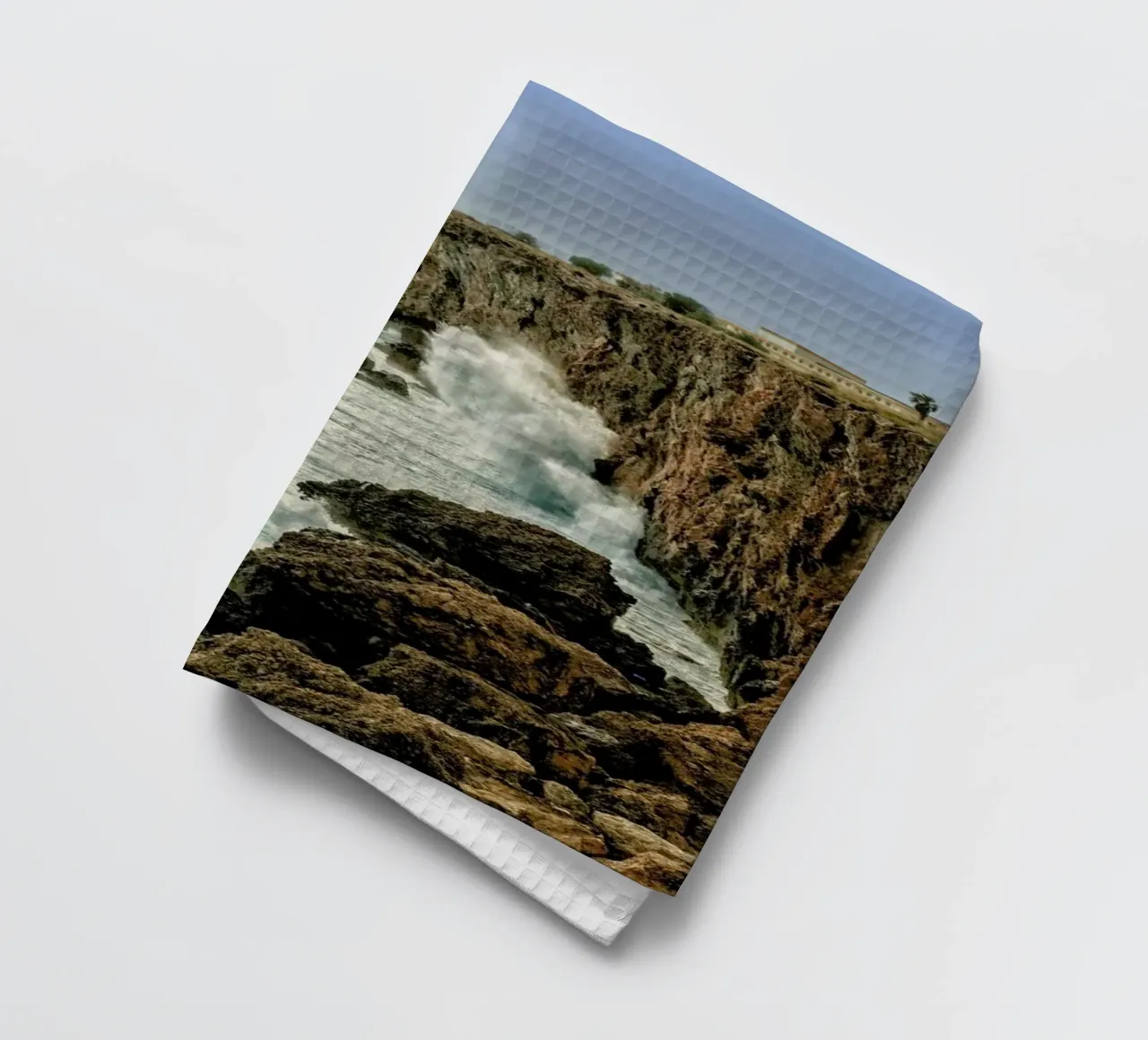 Magical Malta Stormy Cliffs canovaccio da cucina da Curious Collections by Marielle Leenders