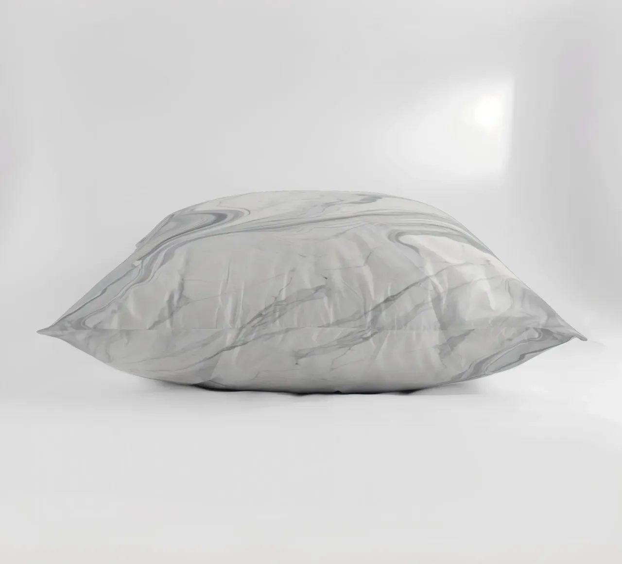 Elegante texture di marmo grigio con motivi vorticosi e luce cuscino da DesignDoodle