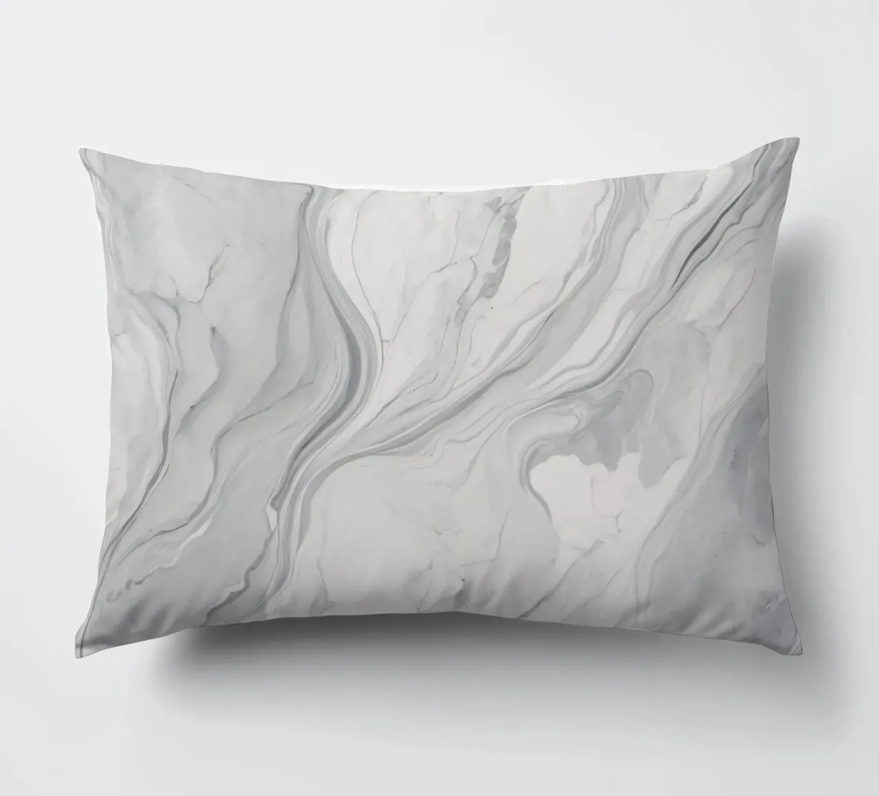 Elegante texture di marmo grigio con motivi vorticosi e luce cuscino da DesignDoodle