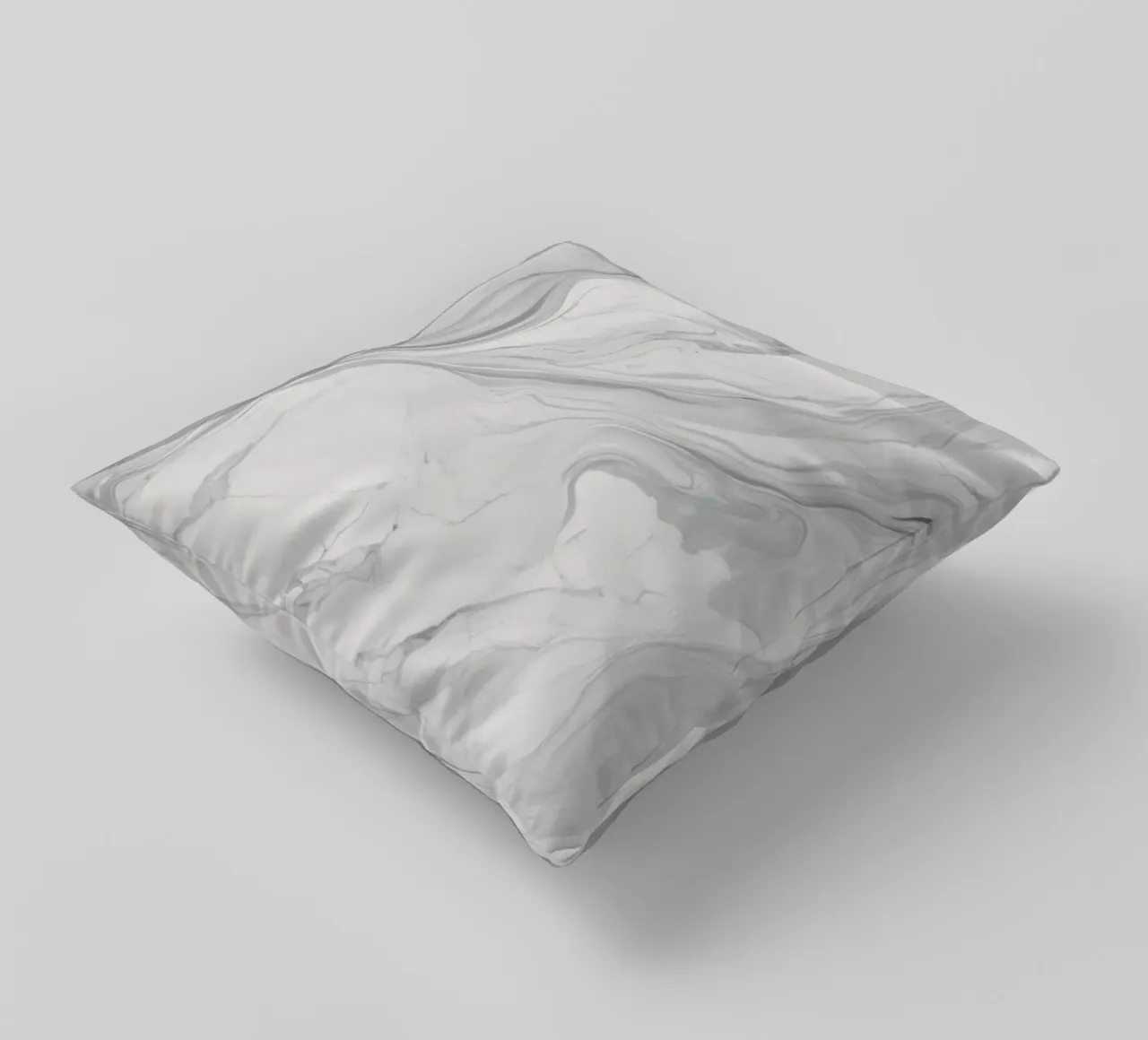 Elegante texture di marmo grigio con motivi vorticosi e luce cuscino da DesignDoodle