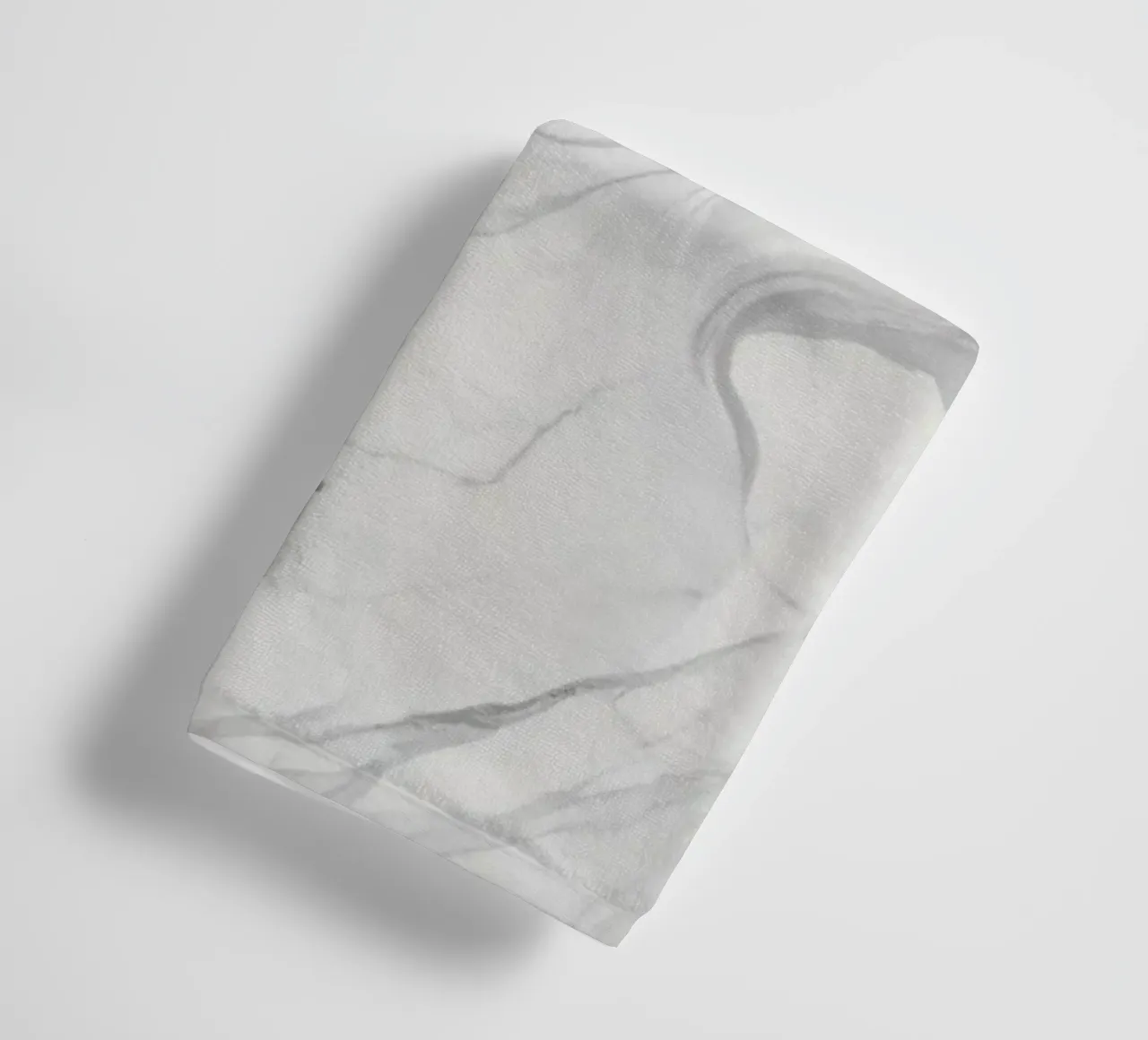 Elegant gray marble texture with swirling patterns and light towel by DesignDoodle