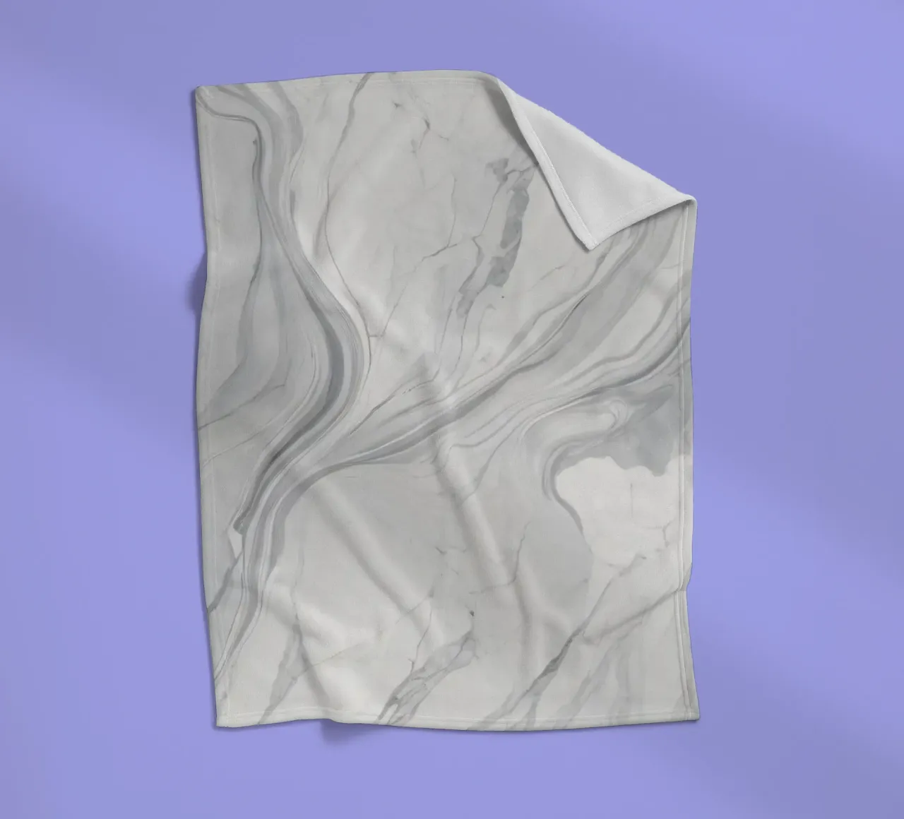 Elegante texture di marmo grigio con motivi vorticosi e luce coperta in pile da DesignDoodle