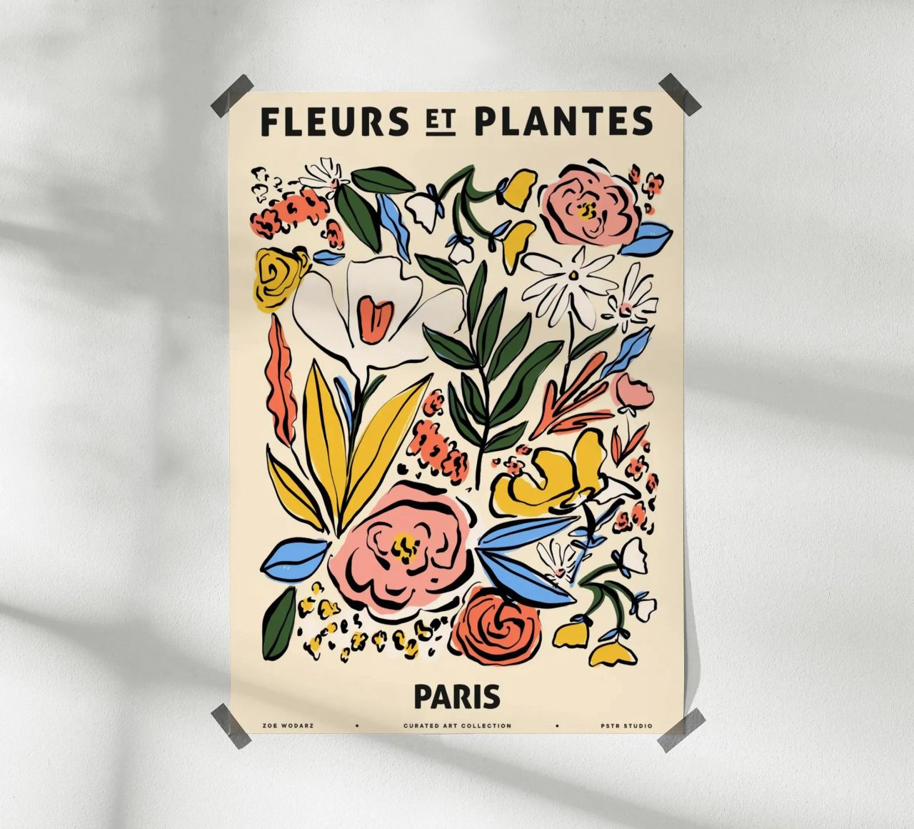 Zoe Wodarz - Fiori e piante di Parigi poster da Matisse Lovers