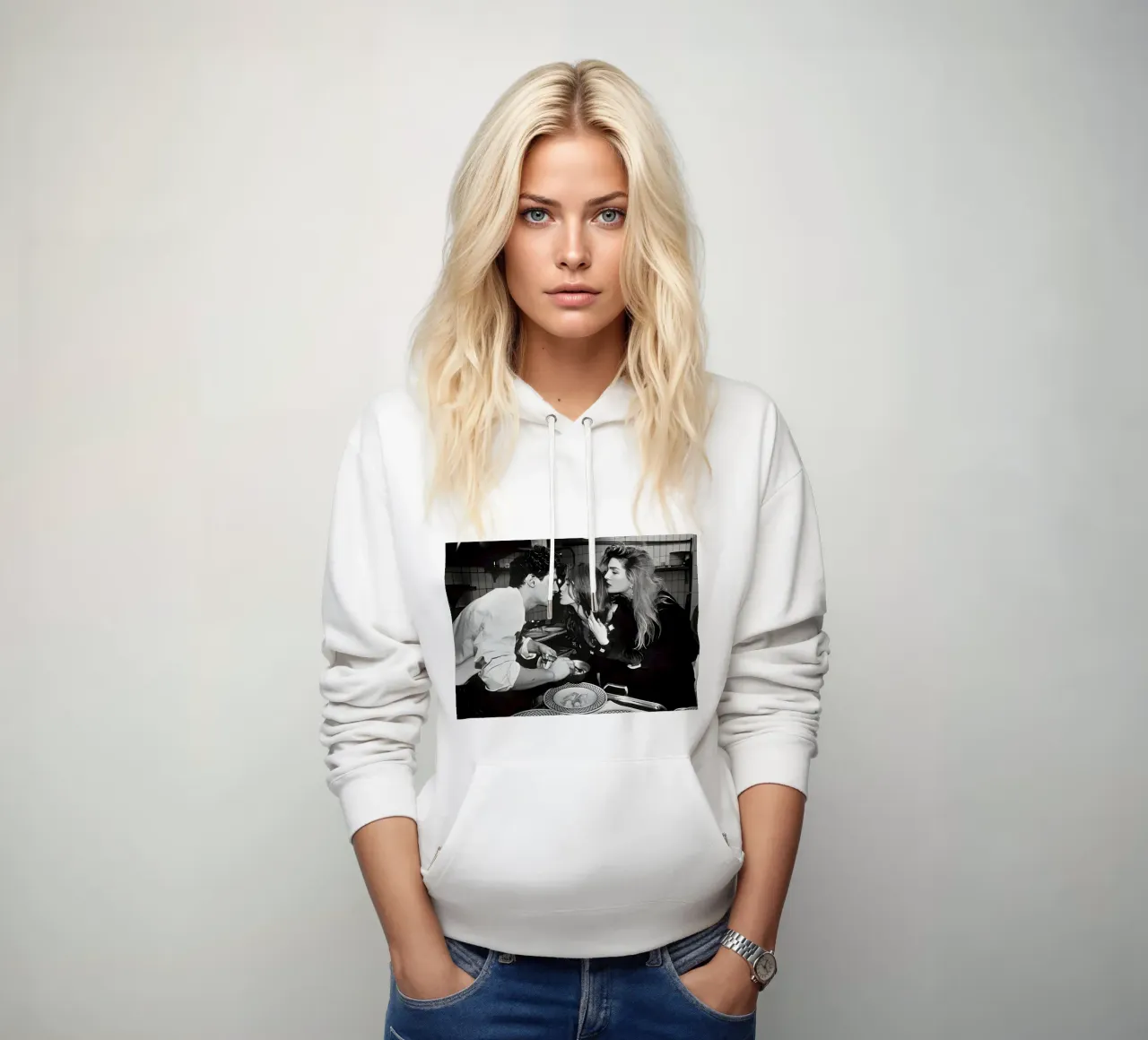 Baciare due donne felpa con cappuccio da Takeme