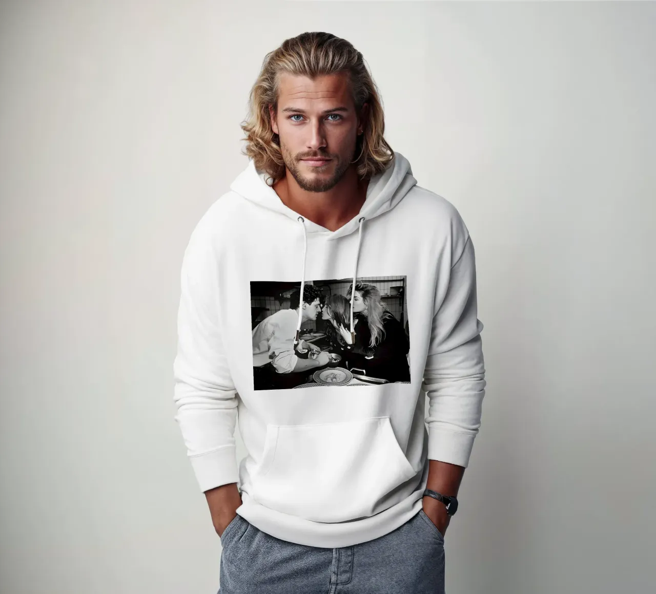 Baciare due donne felpa con cappuccio da Takeme