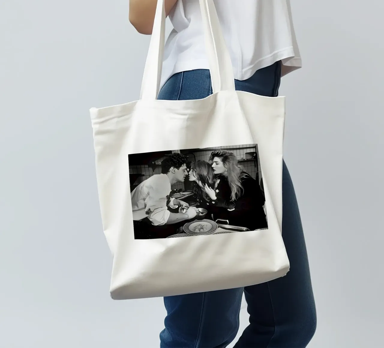 Baciare due donne borsa in juta da Takeme