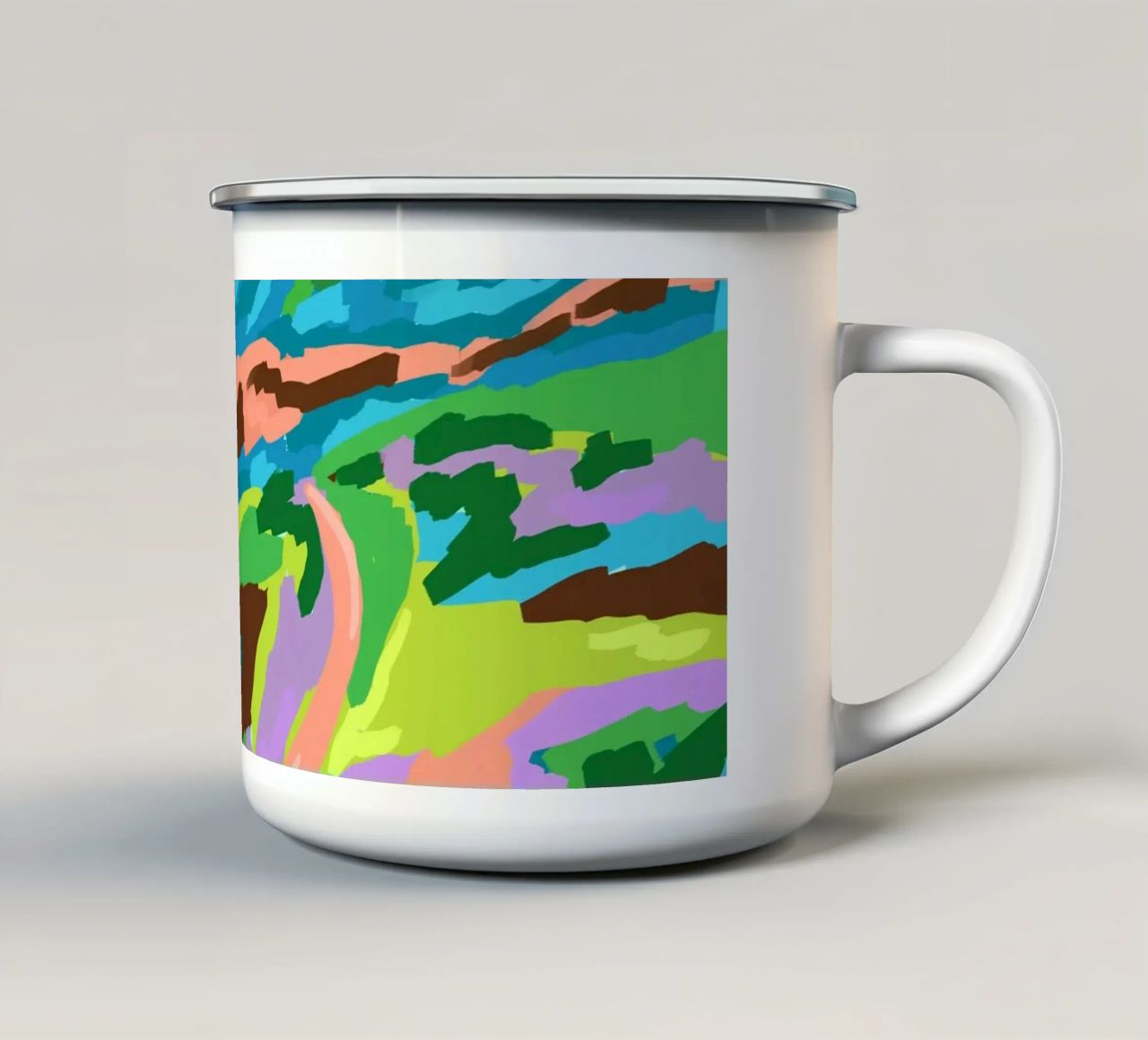 Viste vivide tazza in smalto da Kintsugi99