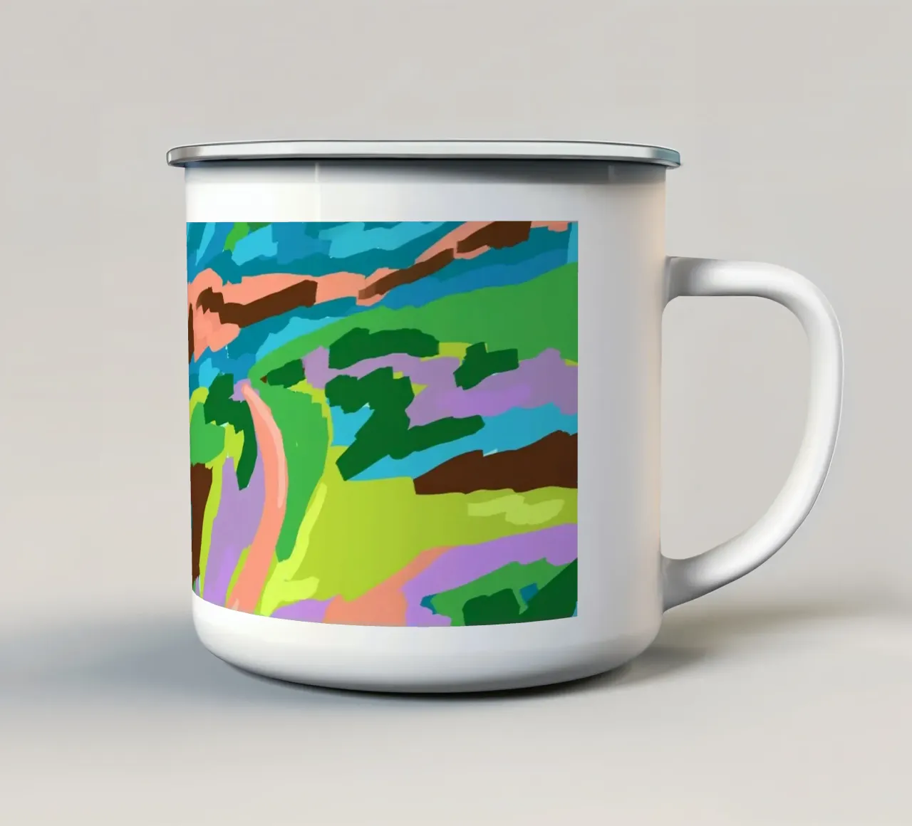 Vistas vivas taza de esmalte de Kintsugi99