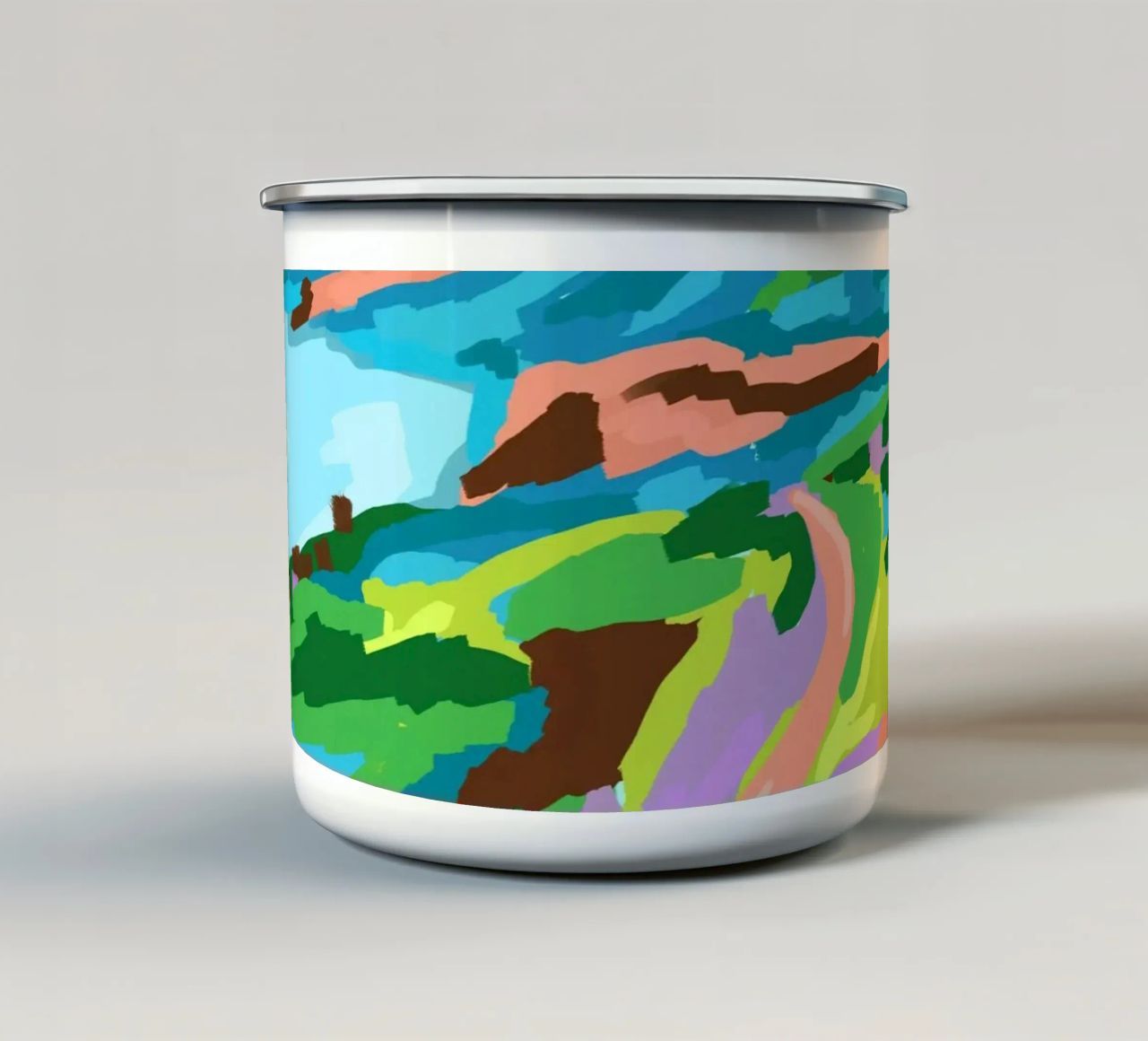 Viste vivide tazza in smalto da Kintsugi99