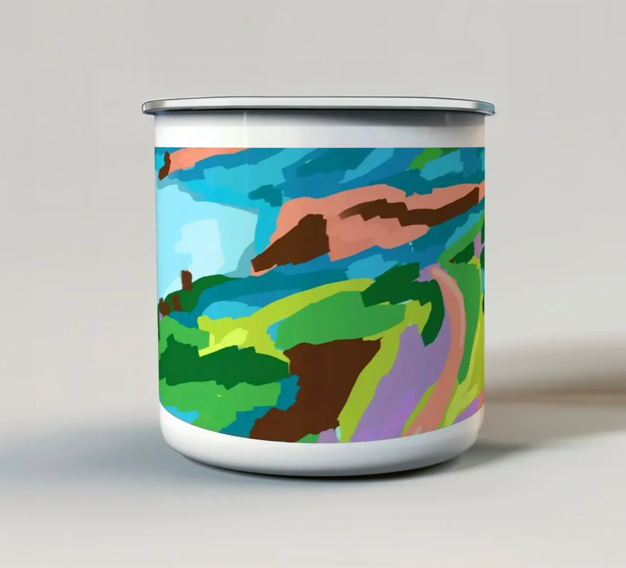 Vistas vivas taza de esmalte de Kintsugi99