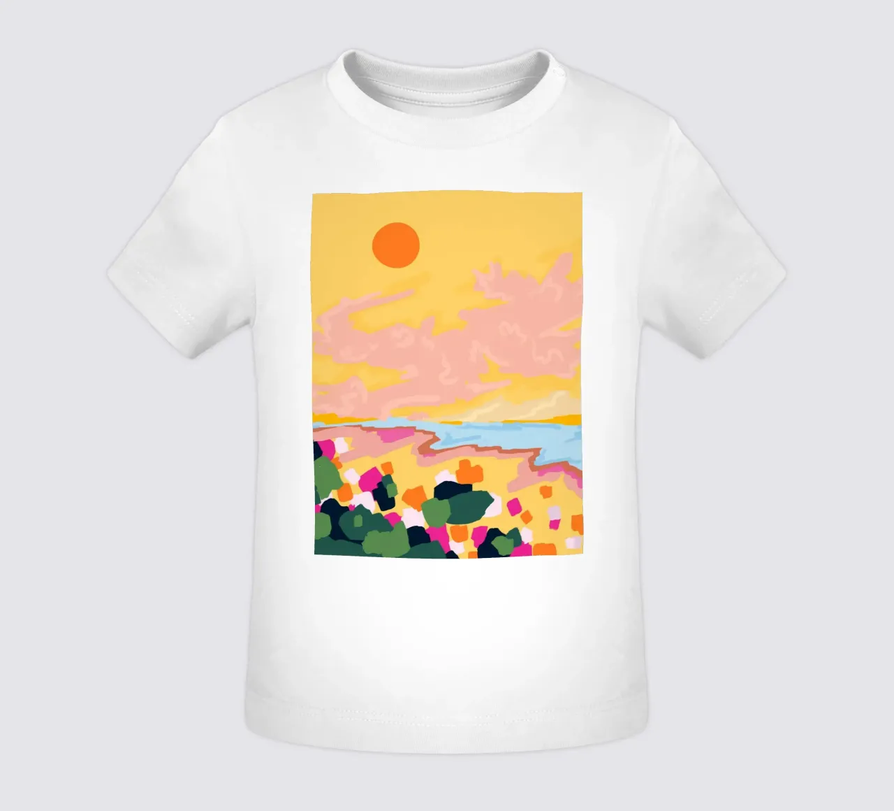 L'abbraccio del sole maglietta neonato da Kintsugi99