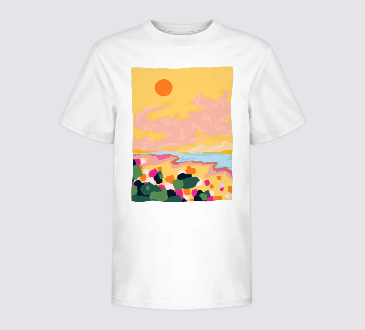 Sun's Embrace kids t-shirt by Kintsugi99