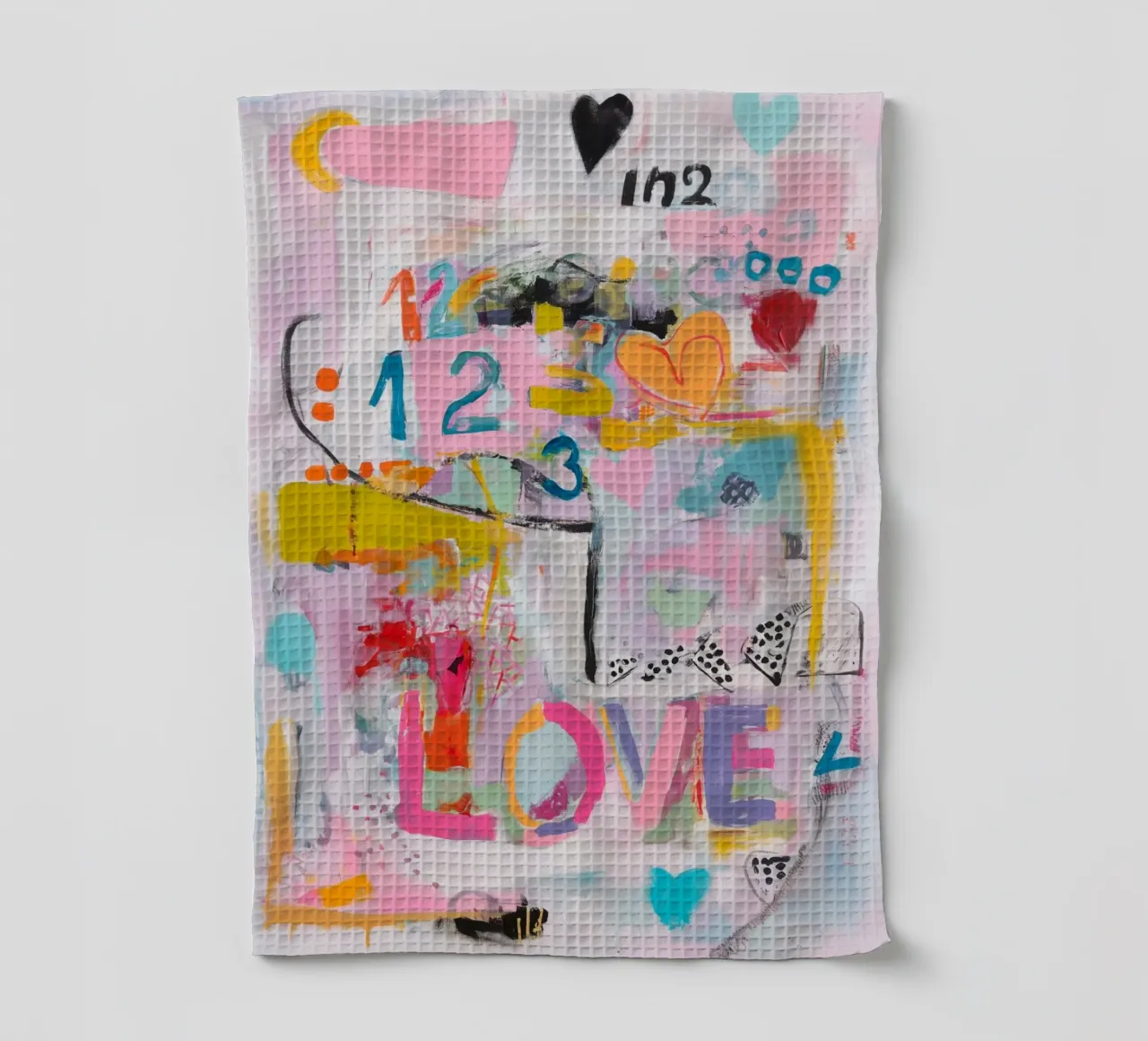 L'amour en mouvement torchon de Carinaprint