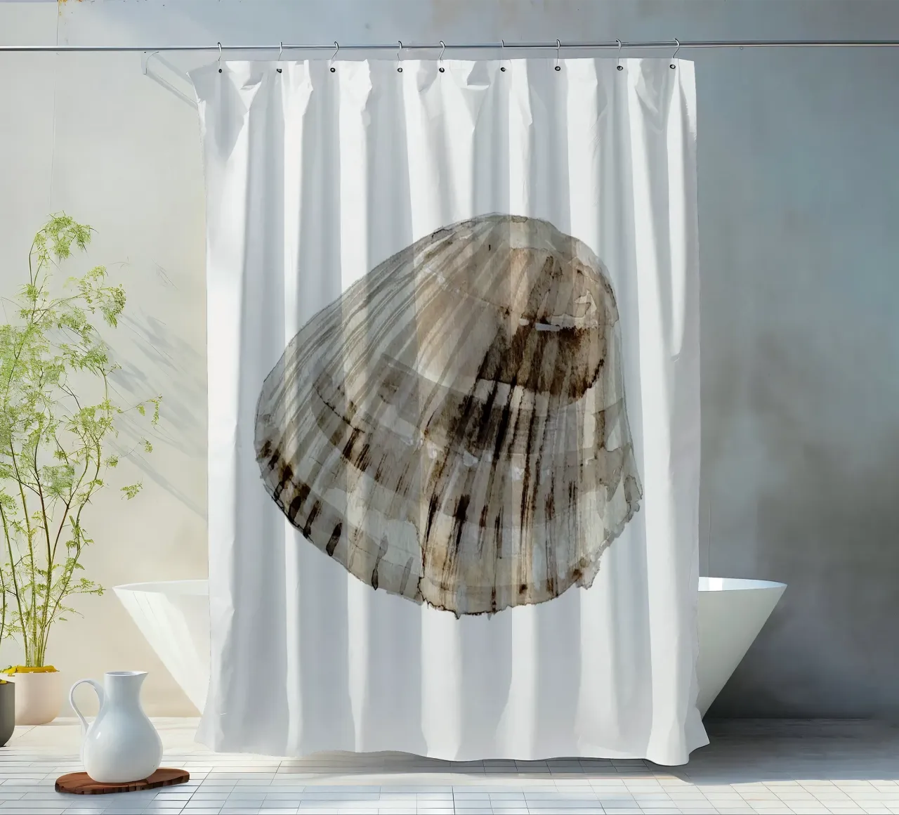 Sea Shell tenda da doccia da treechild