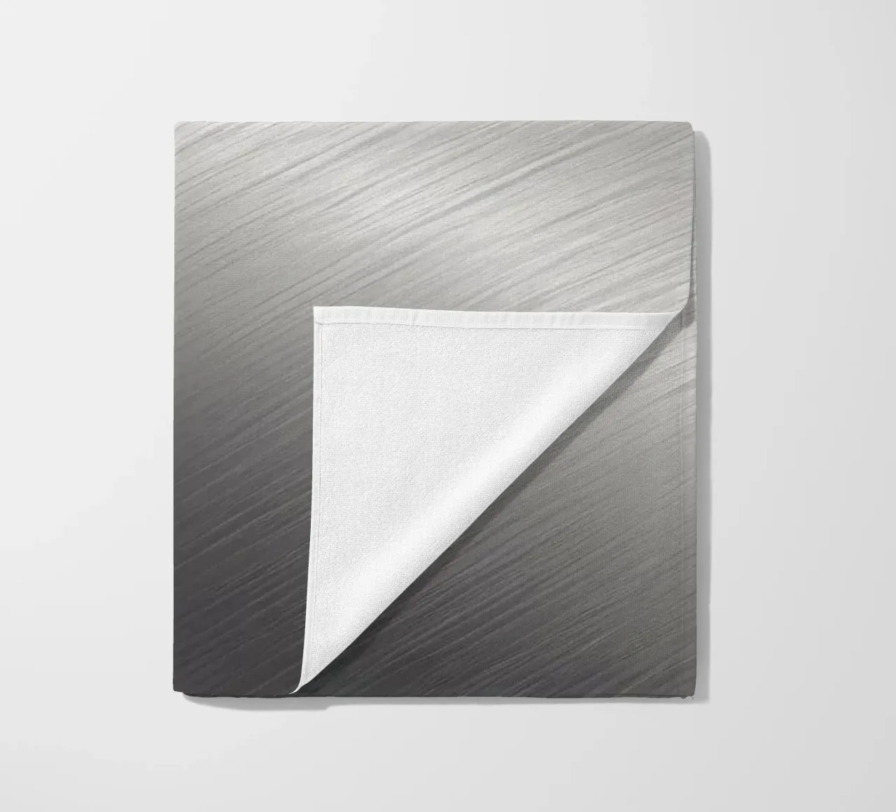 Metal surface with brushed texture reflecting light beach towel by DesignDoodle