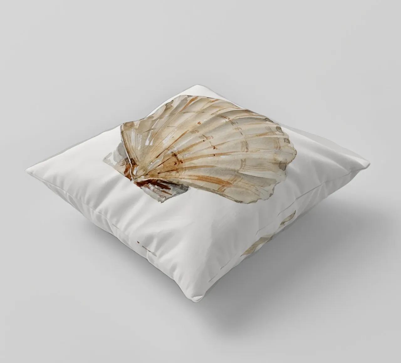 Shell (Pastel Cream) cuscino da treechild
