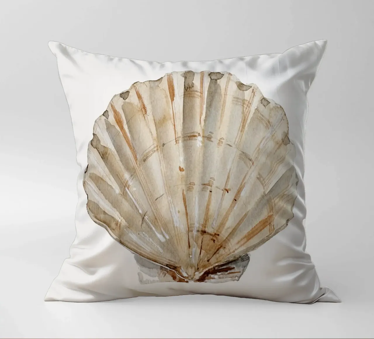 Shell (Pastel Cream) cuscino da treechild