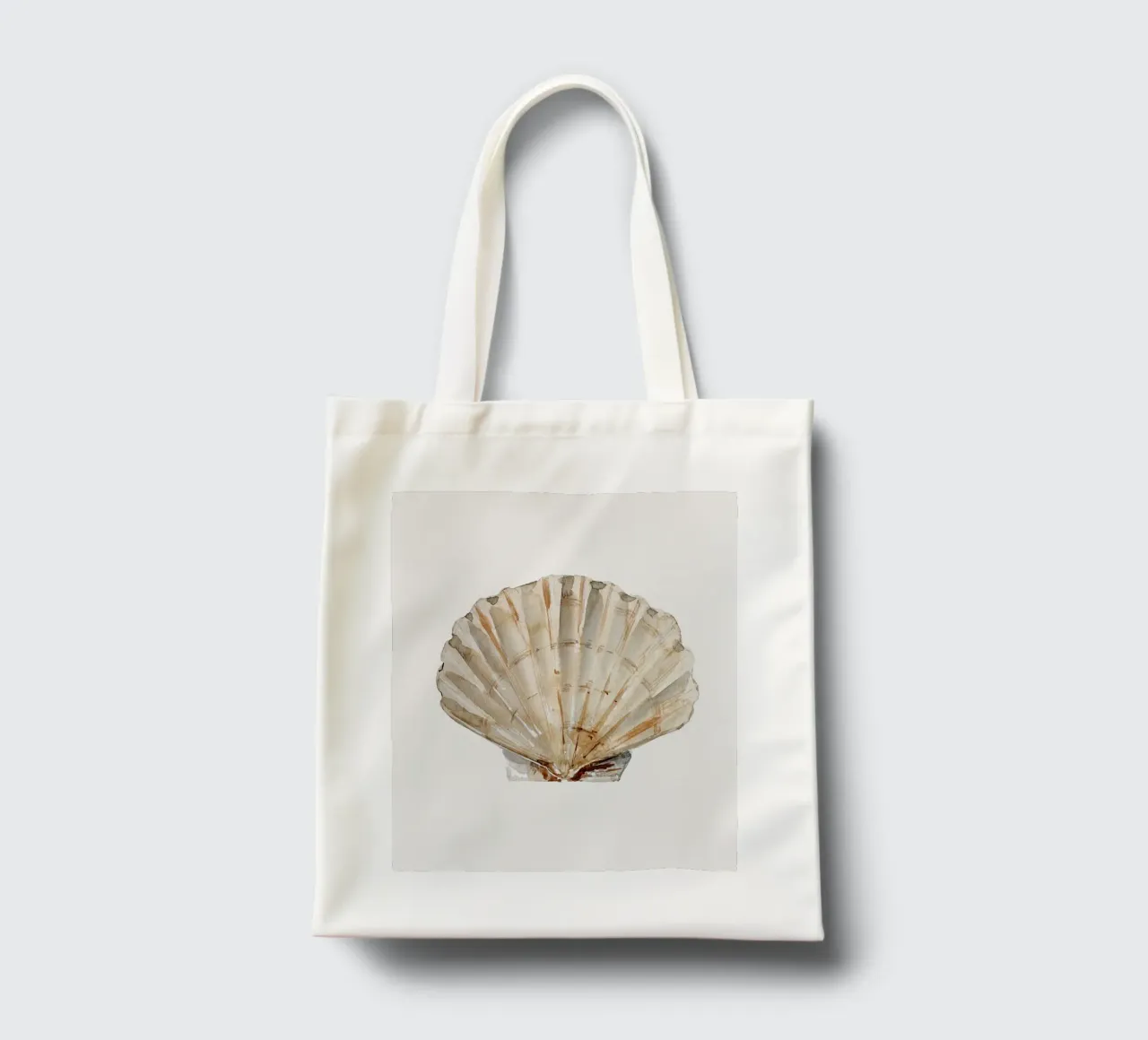 Shell (Pastel Cream) borsa in juta da treechild