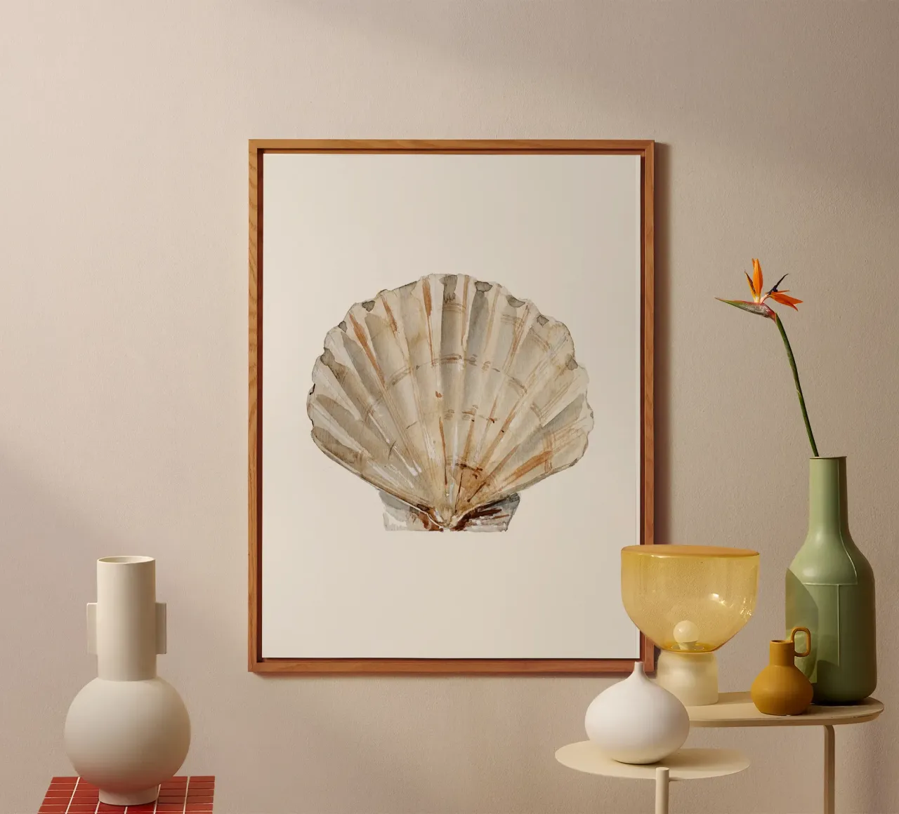 Shell (Pastel Cream) alluminio dibond da treechild