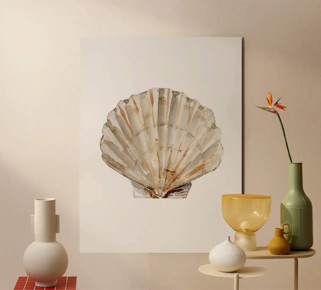 Shell (Pastel Cream) alluminio dibond da treechild