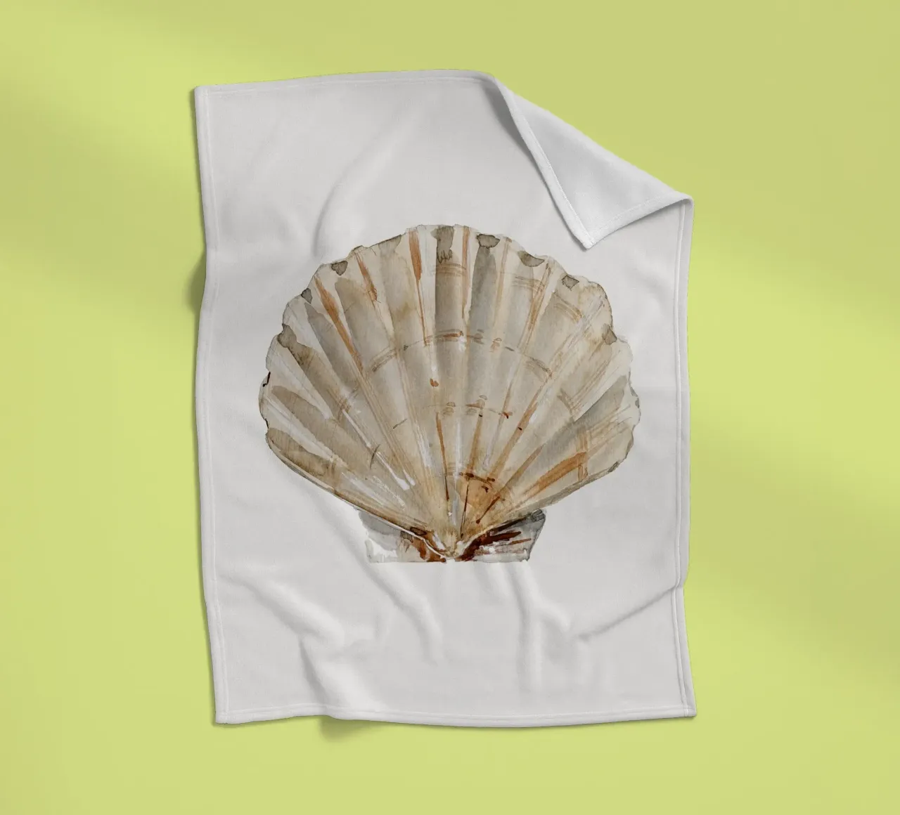 Shell (Pastel Cream) coperta in pile da treechild